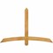 Ekena Millwork Bellingham Rough Sawn Timber Gable Bracket, Western Red Cedar, 60"W x 40"H x 2"D x 4"F, 16/12 Pitch GBW060X40X0204BEL00RWR - alternate 1